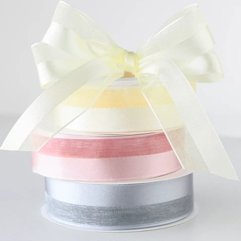 

Ivy Paper - Pita 03 Satin dan Organza Buket Bouquet Bunga Dekorasi / Pita Kado 1METER