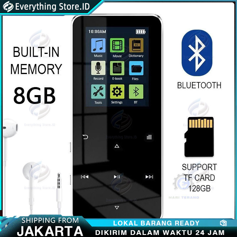 COD DAP MP4 Digital Audio Player 1.7 Inch Bluetooth 4.2 500mAh - Pemutar Musik - Woramy SD-01 MP3