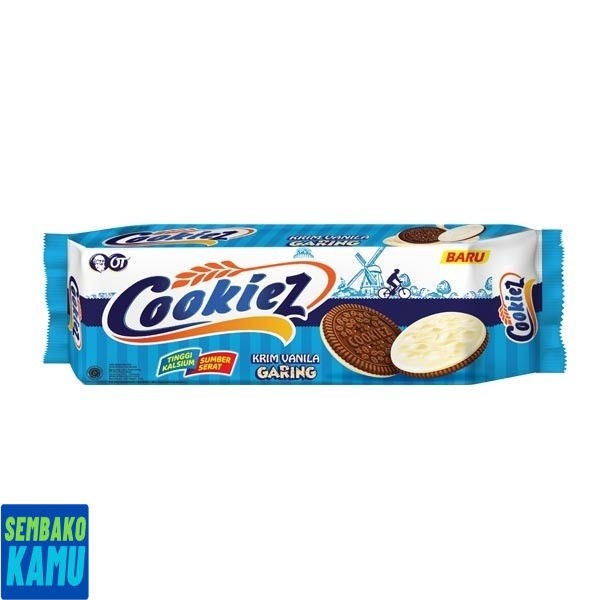 

Cookiez Sandwich Krim Vanila Garing 120 gr