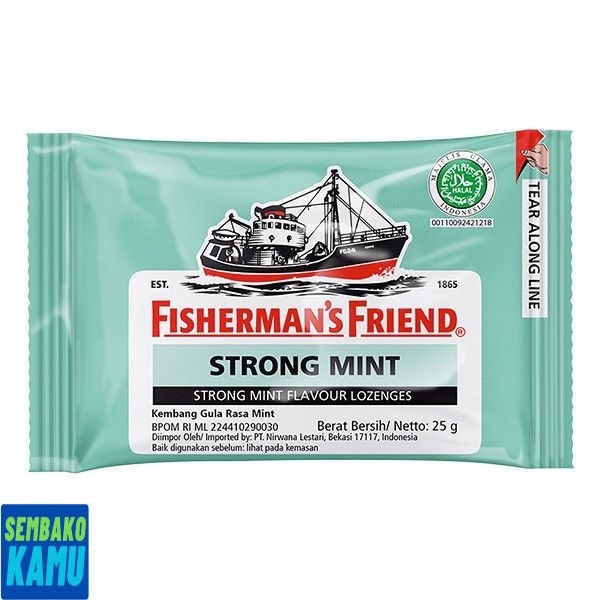 

Fishermens Friend Strong Mint Hijau 25 gr - Permen