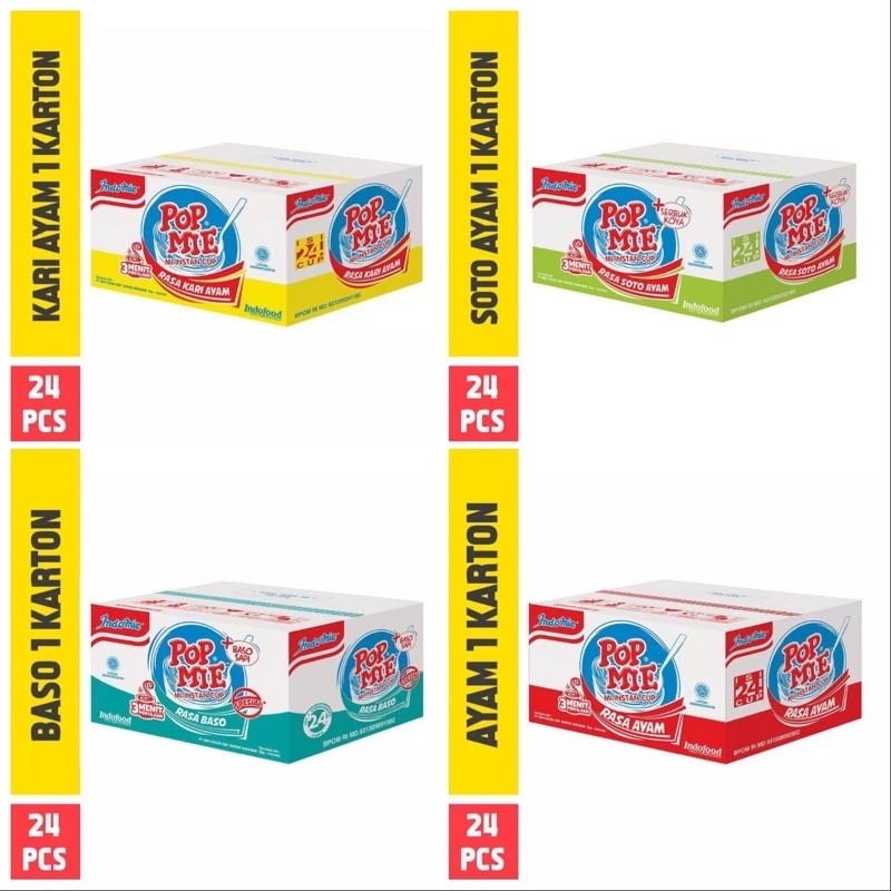 

UG POP MIE CUP 75 GRAM 1DUS GORENG RASA AYAM BASO AYAM BAWANG KARI INSTANT NOODLE MI INSTANT CUP SG