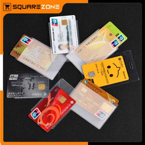 

Plastik Pelindung Kartu ATM/SIM/KTP Cover Card Sleeve Transparan Anti Gores Tahan Air HM050
