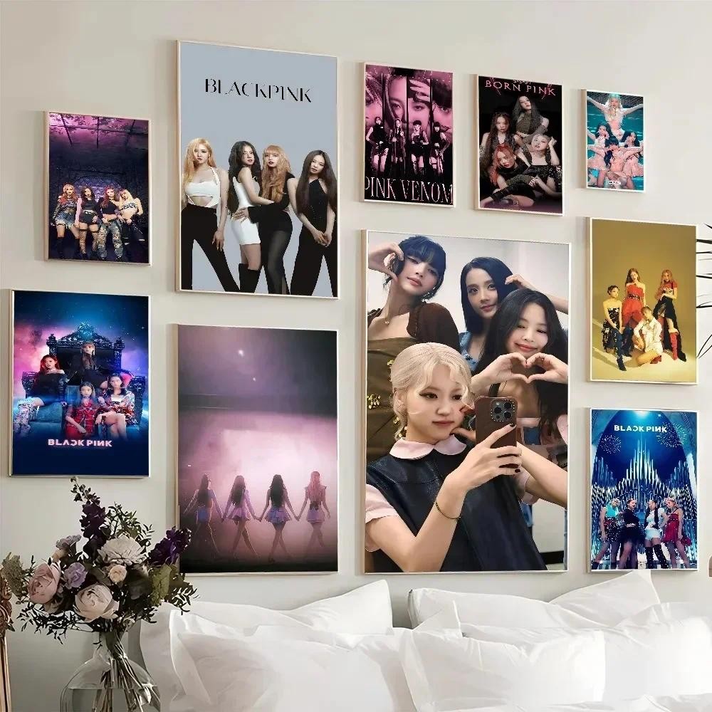 

Kpop-Blackpink Fancy Wall for Living Room Bar Aesthetic Poster and Prints Canvas Painting Wall Pictures Living Room Decoration