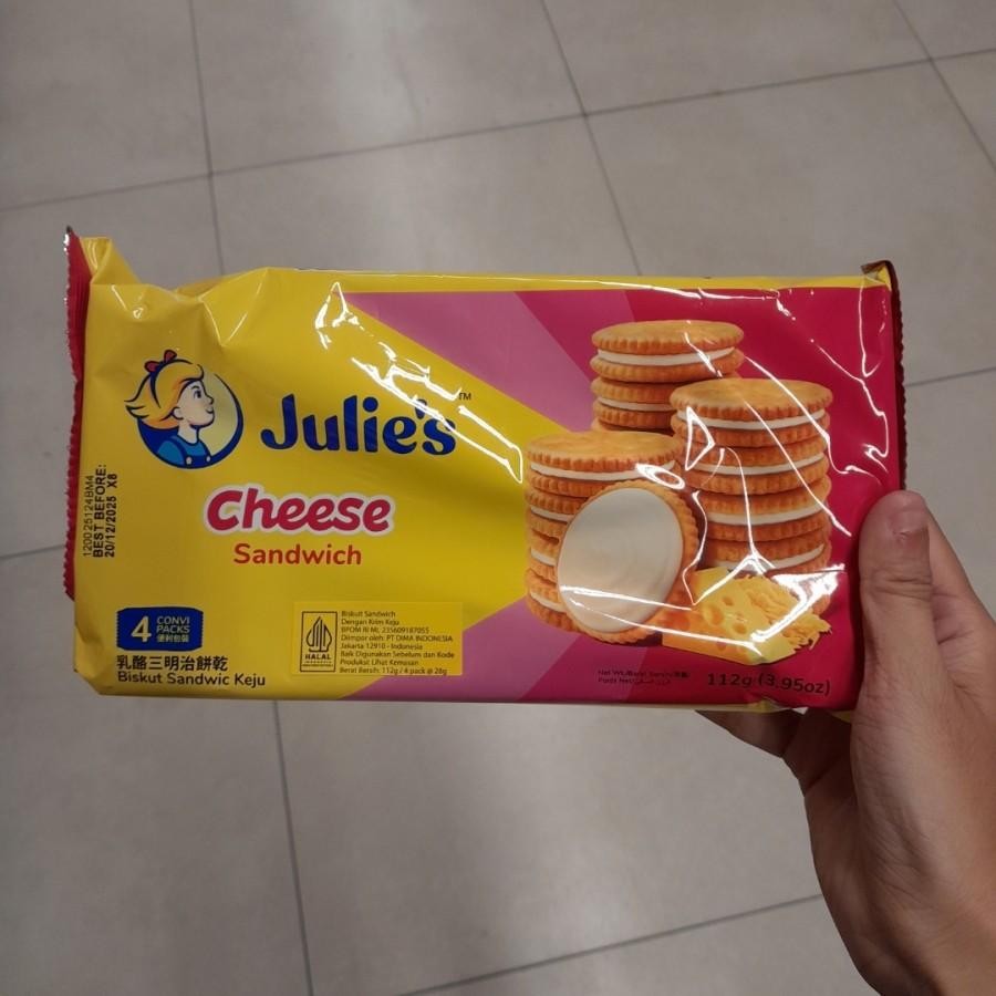

Julie's Sandwich Biscuit 120gr Import Rasa Cheese / Peanut Butter