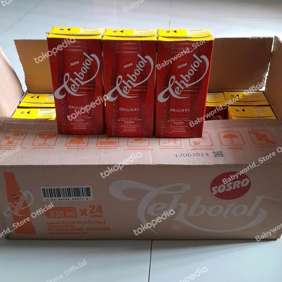

Teh Botol Sosro Teh Melati Kemasan Kotak Per Dus ( 24 x 330ml ) Original