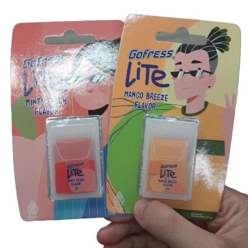 

Gofress Lite Permen Mint Penyegar Nafas ( isi 24 strips ) Rasa MINTY PEACH / MANGO BREEZE