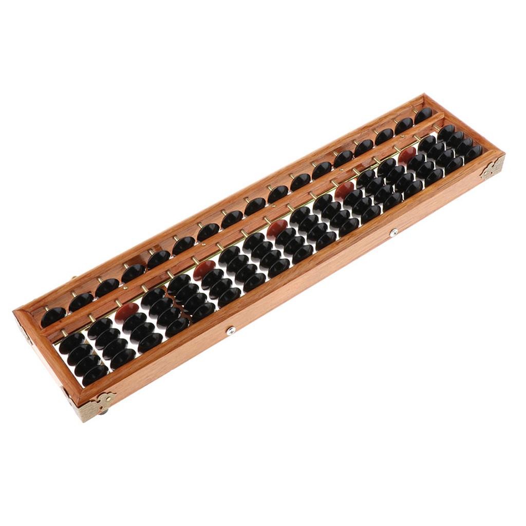 

Vintage Style Abacus - Professional 17 Column Calculator with Button Craftsmanship