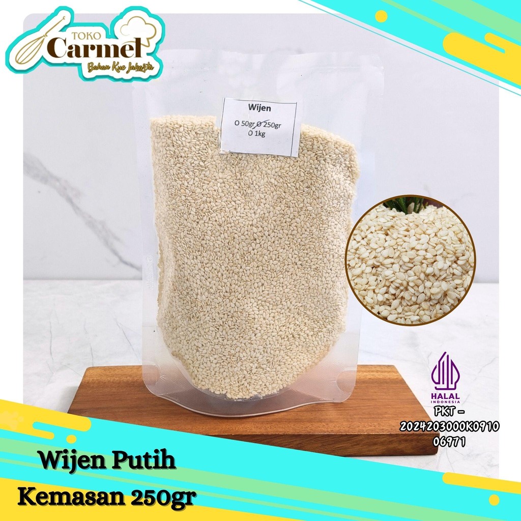 

Wijen Putih 250gr / Biji Wijen Putih / White Sesame Seed