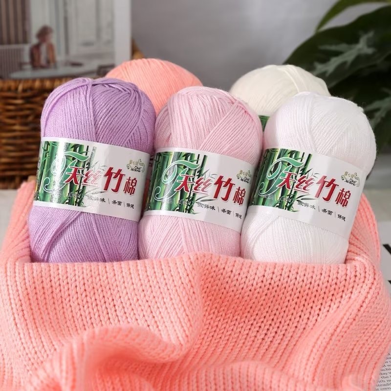 [Pusat Benang] Benang rajut katun bambu / cotton bamboo combed yarn