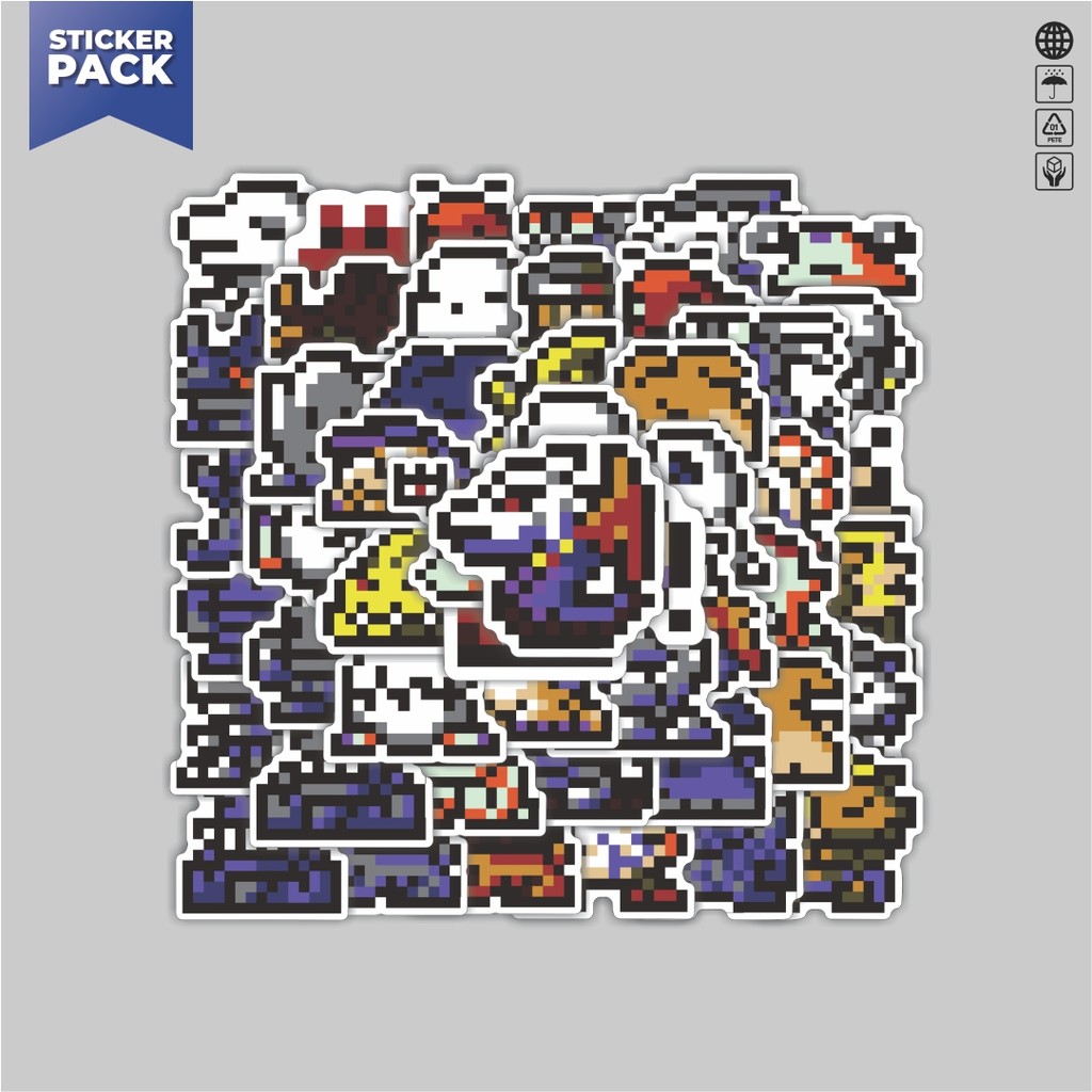 

[100PCS]Stiker Pack Stiker Pixel Digimon V54 Aesthetic Vinyl Anti Air Dekorasi Sticker Laptop Buku Journal Koper Helm Casing HP Gitar Helm Skateboard