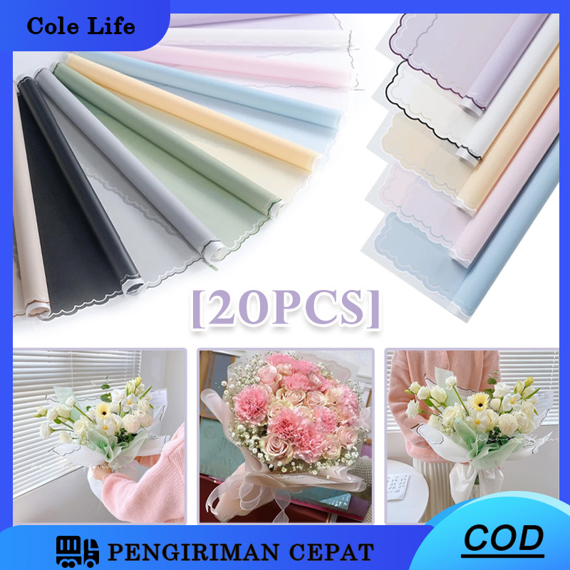 

20 Lember Flower Wrapping Paper Varian List/Flower Wrapping Paper Varian List Cloud Awan Frame