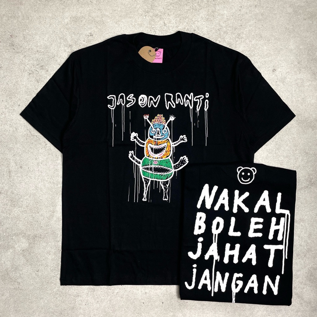 KAOS-Jason Ranti - Nakal Boleh Jahat Jangan | Tshirt Black Original Merchandise COD