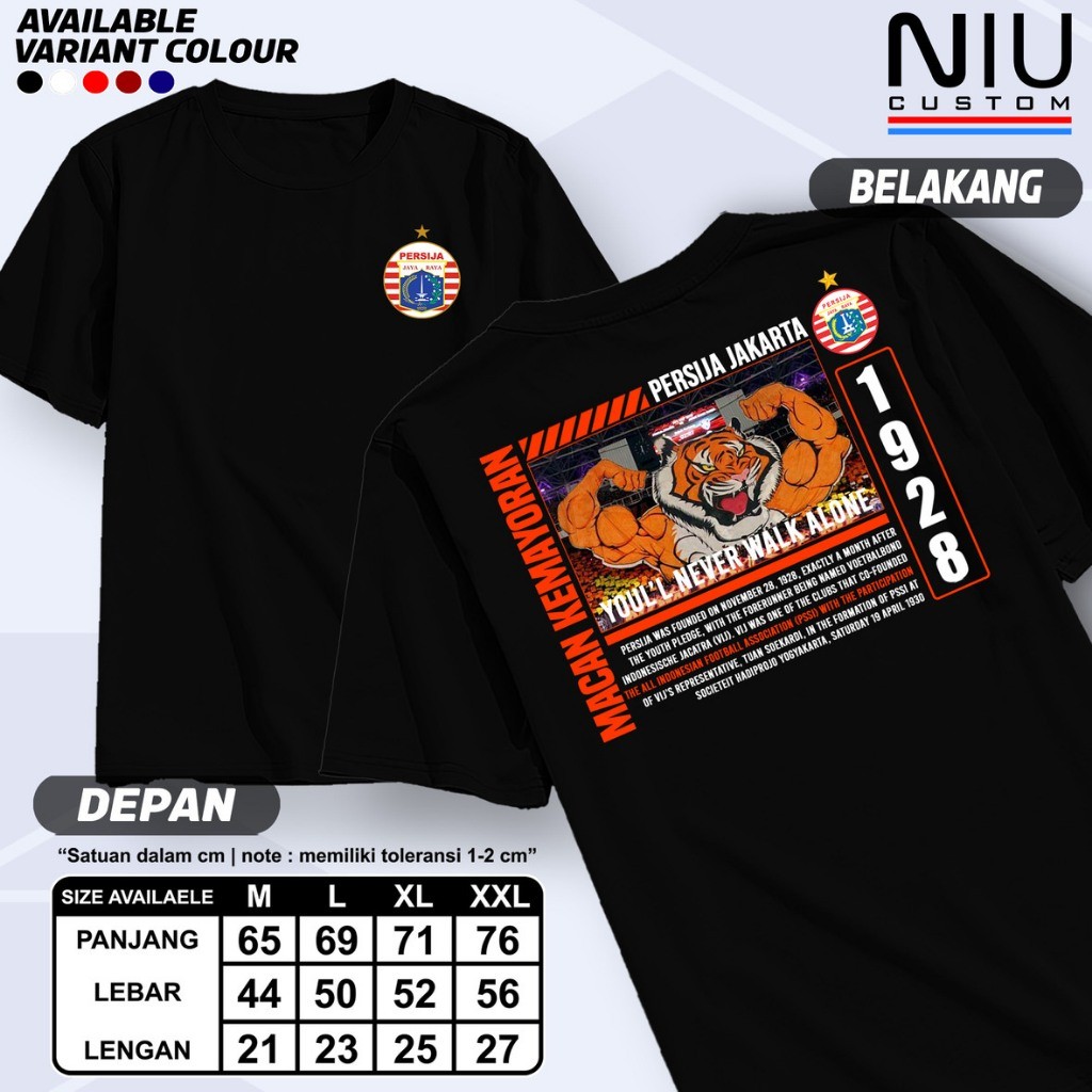 Kaos PERSIJA / Kaos Distro Persija fire Persija / Kaos The Jackmania // The Jack Ultras Jakartans / 