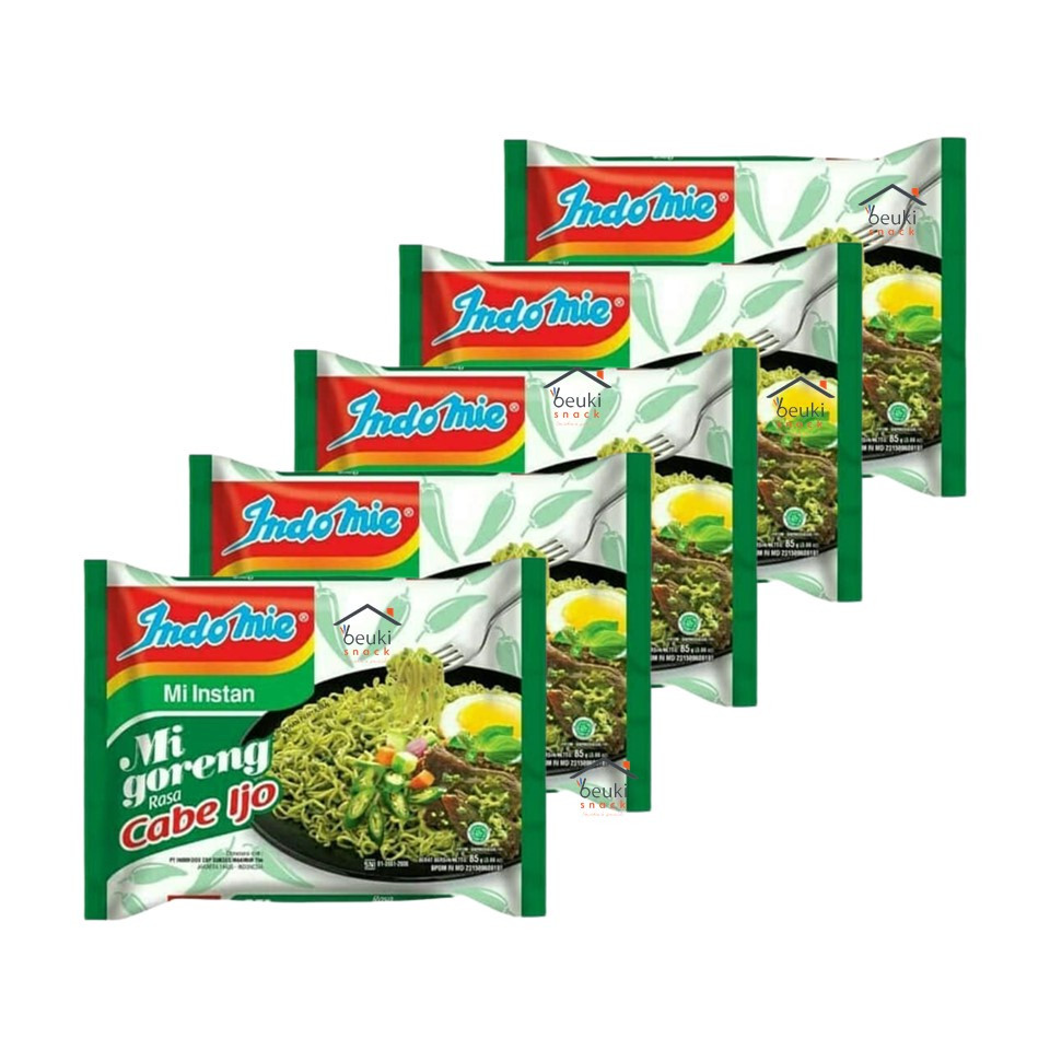 

INDOMIE MIE GORENG RASA CABE IJO 5 PCS