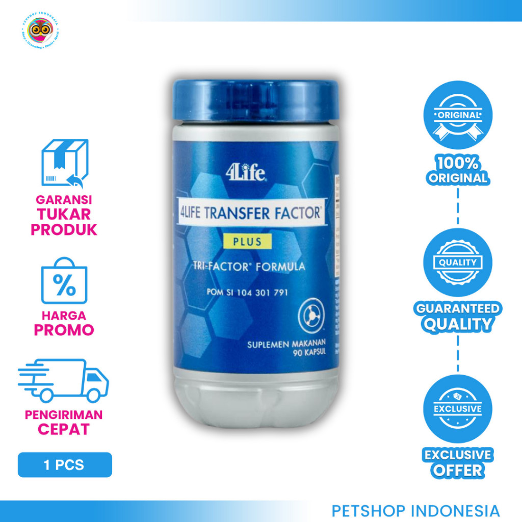 4life transfer factor original 4LIFE TRANSFER FACTOR PLUS (PCS) untuk Hewan - Imun Booster Premium K