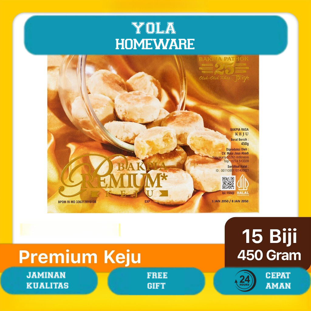 

Bakpia Pathok 25 Premium Keju | Oleh-Oleh Khas Jogja