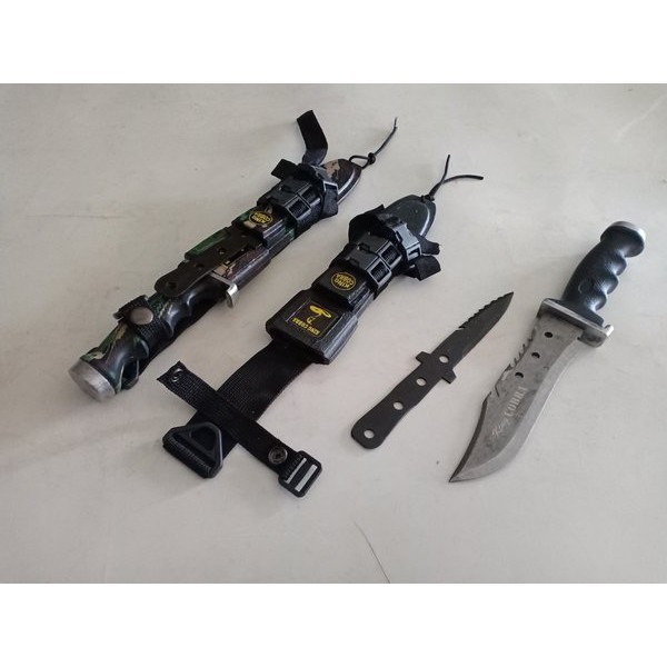 BAYAR DI TEMPAT PISAU HUNTING SUPER TAJAM ORIGINAL BAJA/ PISAU BELATI ANAK/PISAU KOMANDO/PISAU LOREN