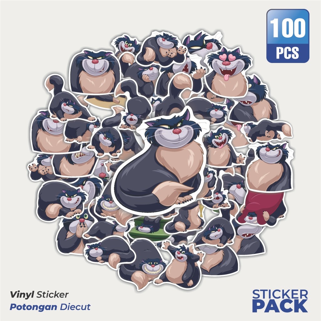 

Super Hemat! 100 PCS Stiker Hewan Cat Lucifer [Kucing] Waterproof Aesthetic- Untuk Laptop, Motor, dan Helm - Paper Stationery Pack