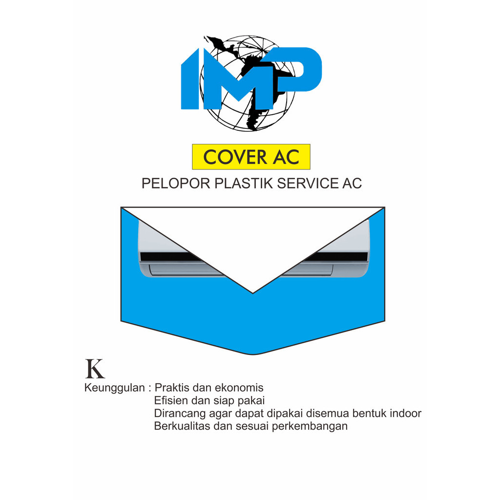Plastik Cuci AC Kecil 1.5 Meter - Merk IMP - 1/2 pk | 3/4 pk | 1 pk