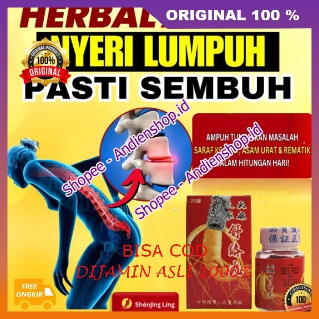 Shen Jing Ling 100% ASLI Obat Herbal Ampuh Tuntaskan  Saraf Kejepit, Asam Urat, Dan Rematik Dalam Hi