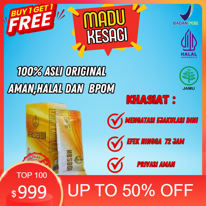 Jamu Kuat Pria Tahan LAma Herbal Alami Madu Kesagi Pria Original BPOM