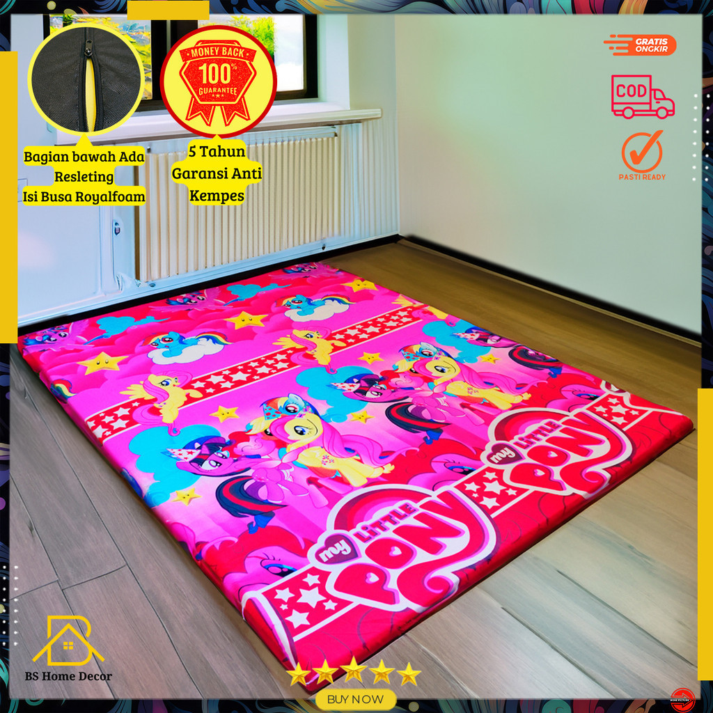 Kasur Busa Motif Karakter Tebal & Empuk Busa ROYALFOAM Karpet Import