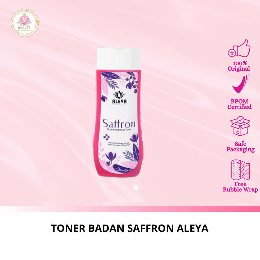 YF BEAUTY ALEYA TONER BADAN SAFFRON whitening original BPOM