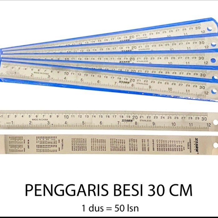 

Penggaris Besi Stark 30 Cm (12 pcs)