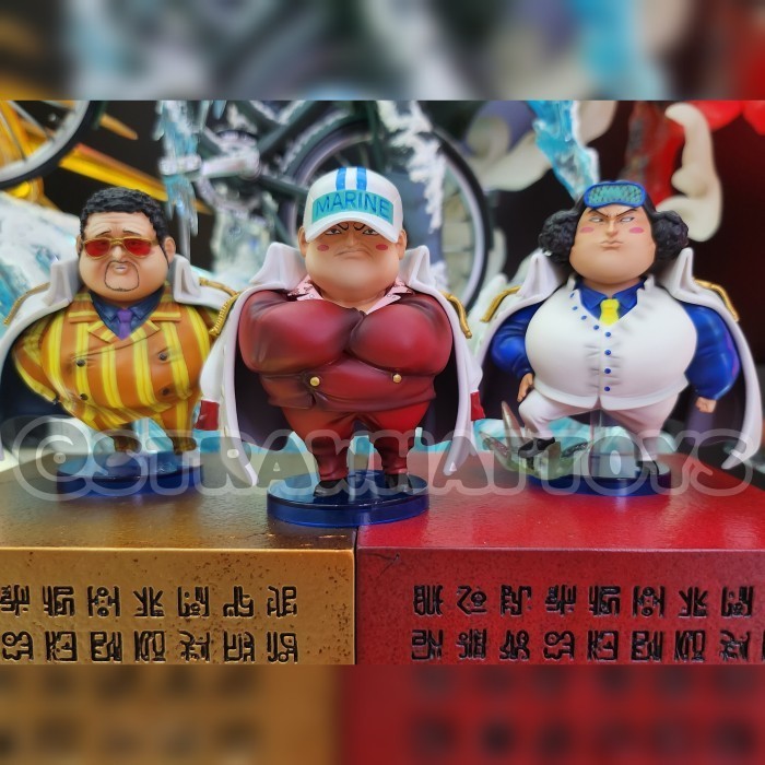 READY STOCK ACTION FIGURE FAT ADMIRALS (SET 3 PCS) RESIN STATUE ONE PIECE