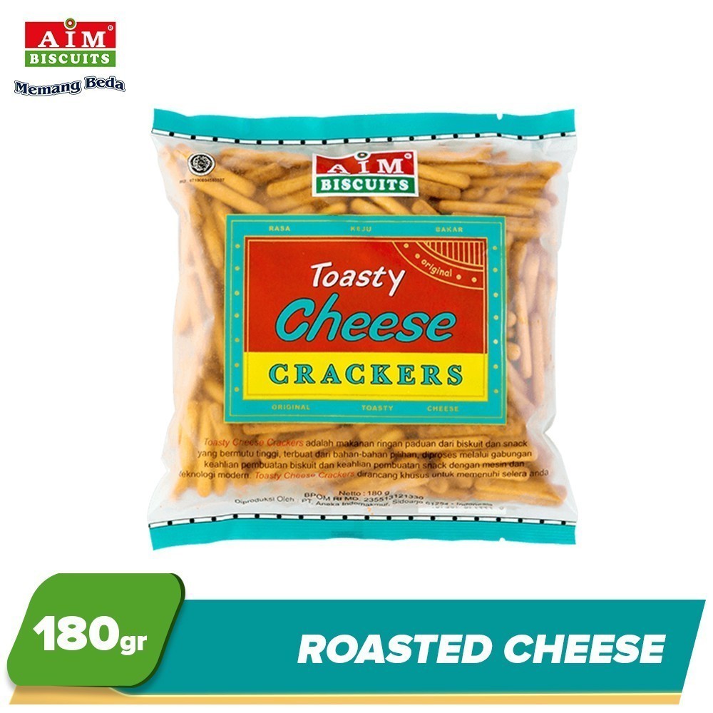 

AIM Toasty Cheese 180g / Snack AIM Rasa Keju 180g