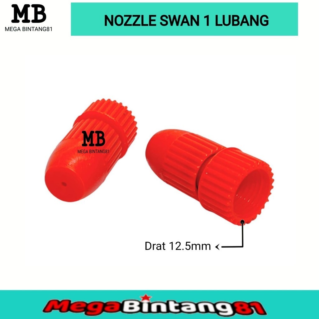 Nozzle spuyer swan 1 LUBANG Nozzle plastik sprayer swan 1 LUBANG Nozzle swan 1 LUBANG