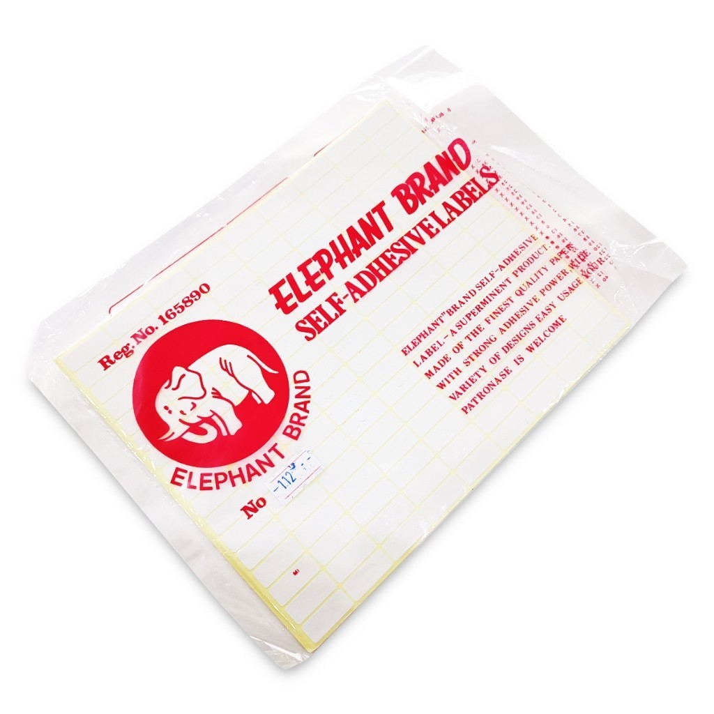 

Kertas Label Undangan Elephant / Stiker Label