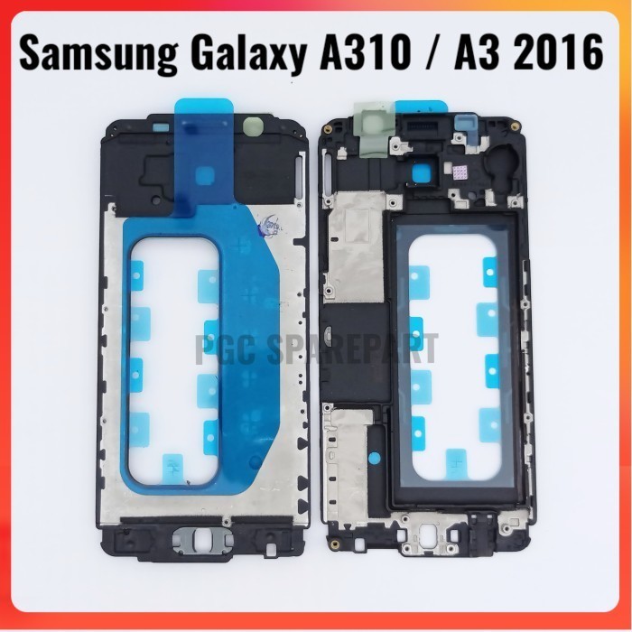 Original Frame Bezzel Tulang Tengah Samsung A3 2016 / A310 Bezel -