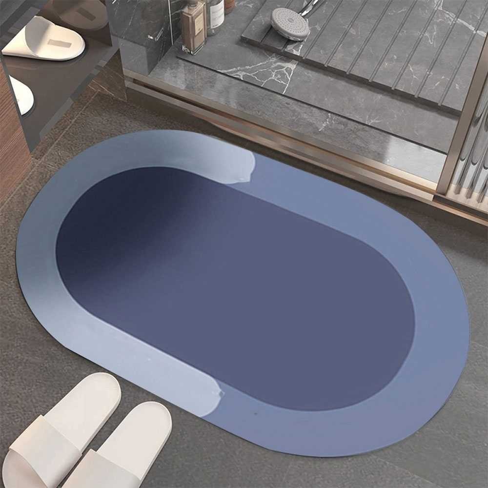 DIATOM Keset Kamar Mandi Anti Slip Absorbent Oval 59x39.5cm