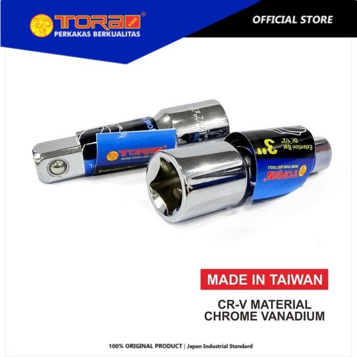 TORA Sambungan Socket 3 Inch 1/2 DR - Wrench Extension Bar - TAIWAN
