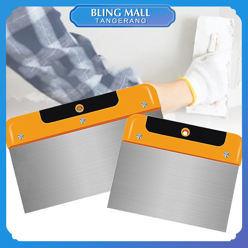 Kape Gypsum Stainless Scraper Dempul Untuk Reparasi Drywall Alat Dempul Gypsum 6/8 "