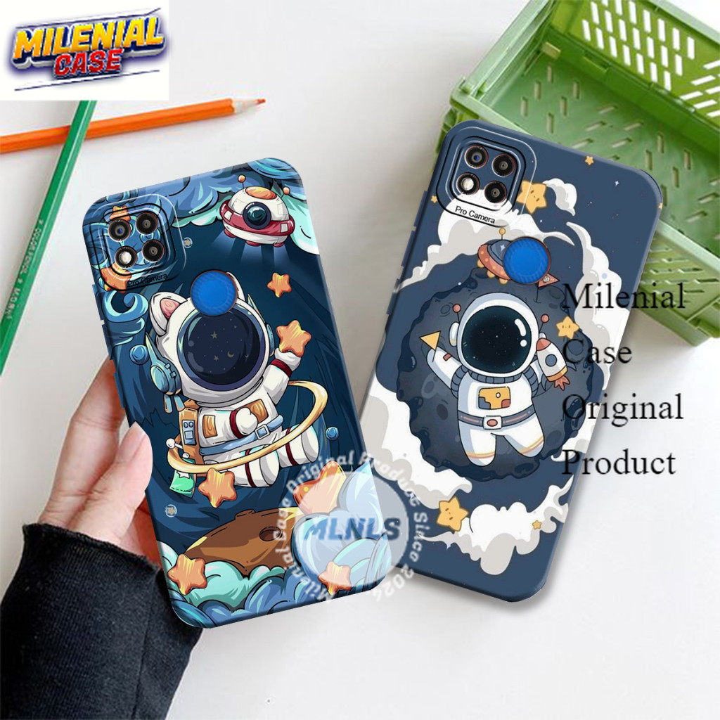 [CRD3] Softcase REDMI 9C /REDMI 10A Astronot Walpaper Cute Keren Hits Kekinian - Case astronot - Cas