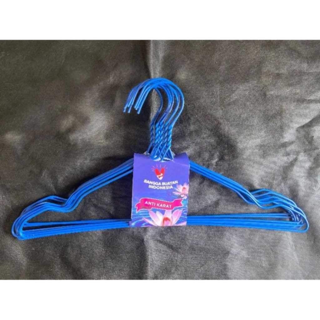 Gantungan baju besi Hanger Baju Tebal Hanger Besi Isi 10pcs hanger baju besi