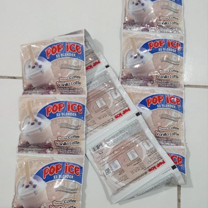 

Pop ice vanila latte per renceng isi 10 pcs