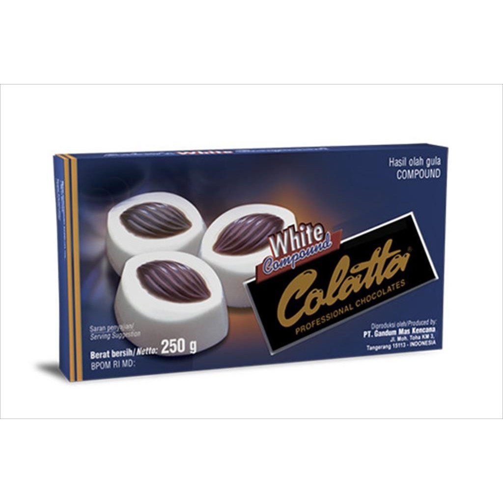 

COKLAT COLATTA WHITE COMPOUND 250 gr (BUKAN REPACKED !!!)