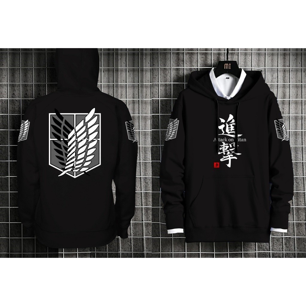Hoodie Attack on Titan / Hoodie Anime / Jaket Dewasa// PRODUK MURAH PROMO SALE