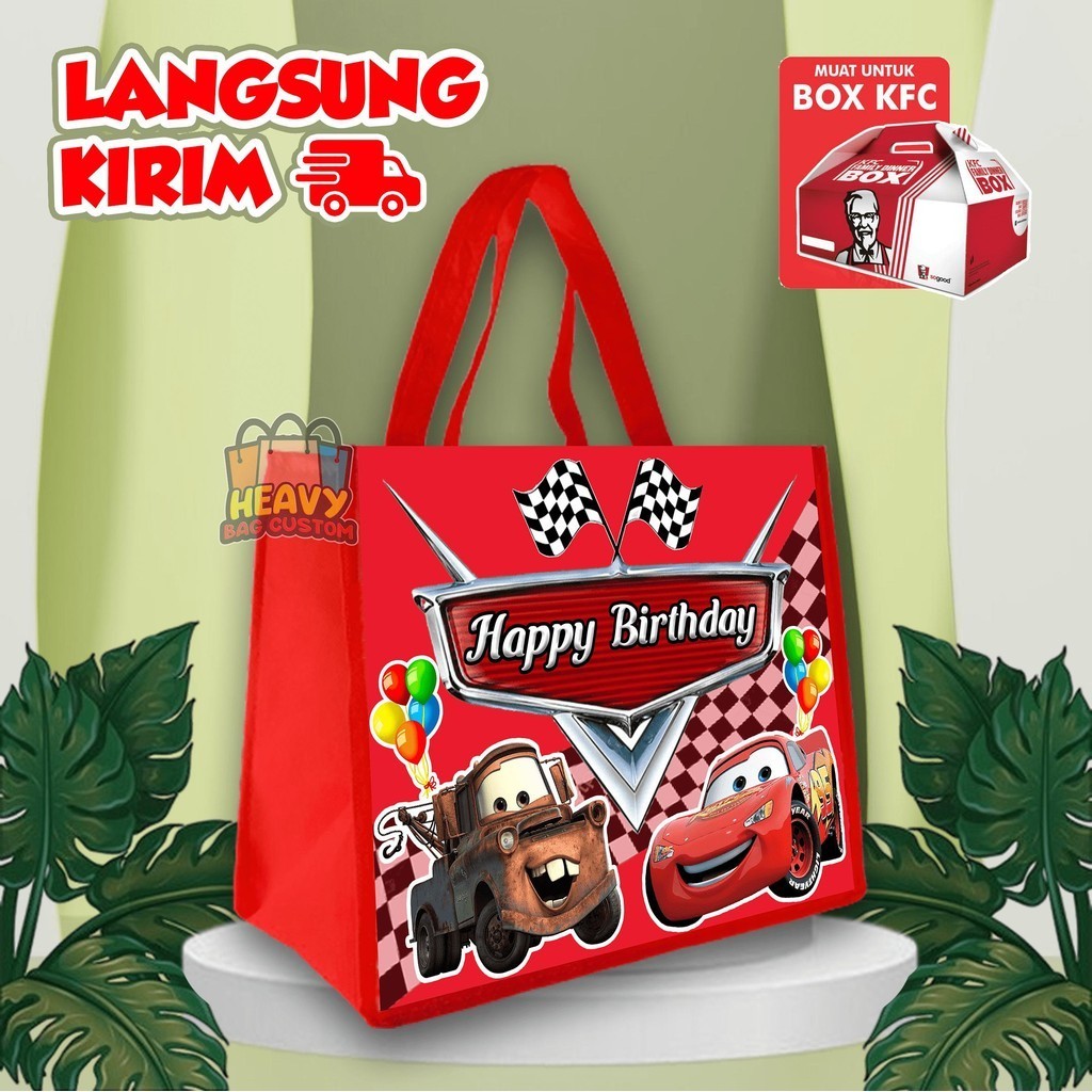 

READY STOCK TERLARIS / Tas Ultah / Tas Ulang Tahun Goodiebag Tas Ultah Souvenir (Landscape) 20X25X13