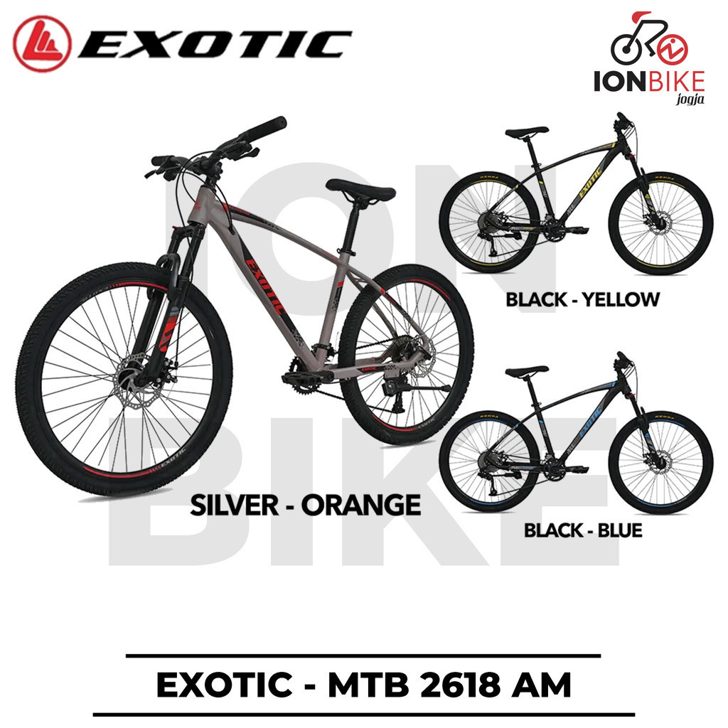 Sepeda Gunung MTB 27.5 Exotic 2618 AM 9 Speed Alloy Promo Murah 2618AM Terbaru Dewasa Anak 2612 AH A
