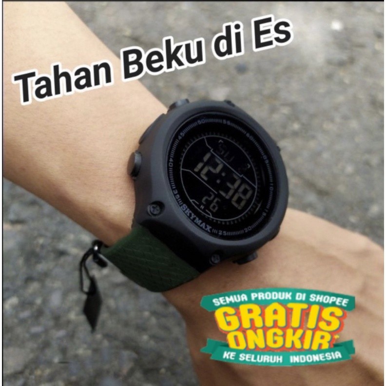 JAM TANGAN SKYMAX ORIGINAL PRIA Standart Militer Waterproof Anti Air 30 Meter COD/ Anak remaja dewas