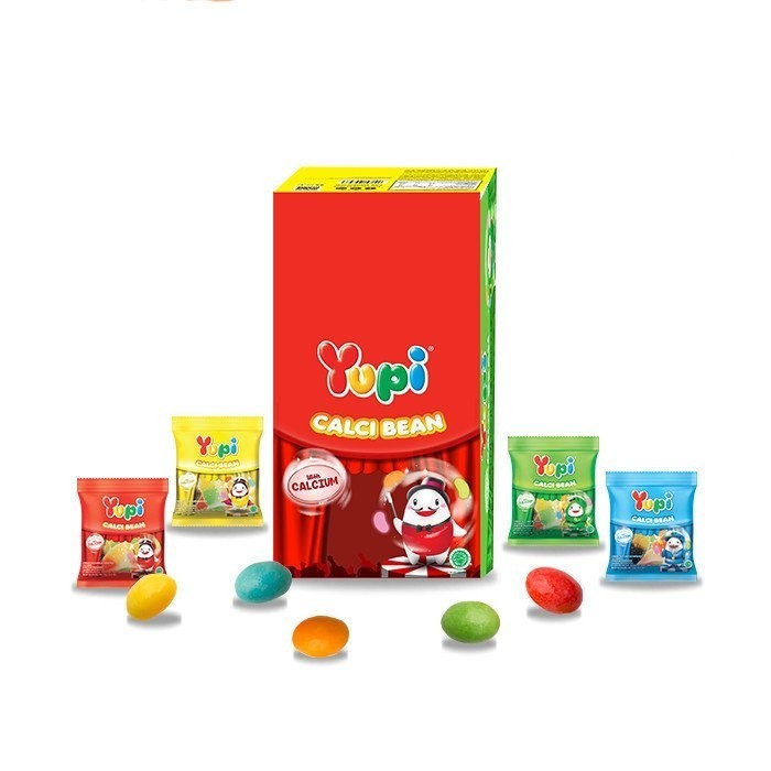 

Permen Gummy Yupi Calci Bean 16g Isi 12pcs Cemilan Murah dan Enak