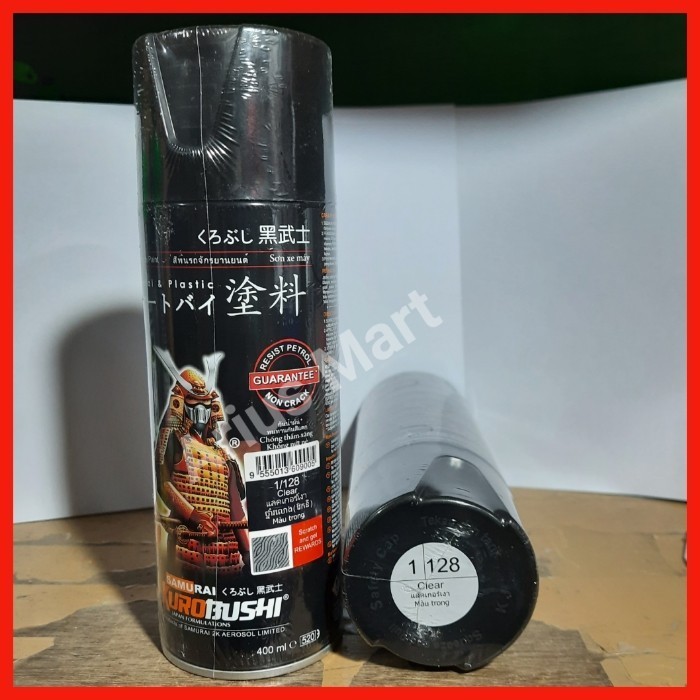 promo ✨ -Pilok Pilox Samurai Clear 128 400Ml Pernis Clear Bening Glossy