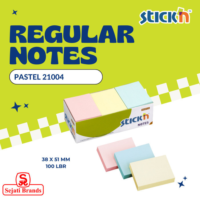 

promo ✨ -Stick'n Pastel Color 21004 (1.5x2 inch) Sticky Note