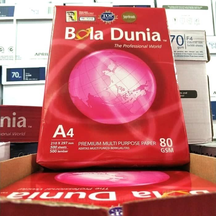 

promo ✨ -GRATIS ONGKIR ! Kertas A4 80 Gram Bola Dunia
