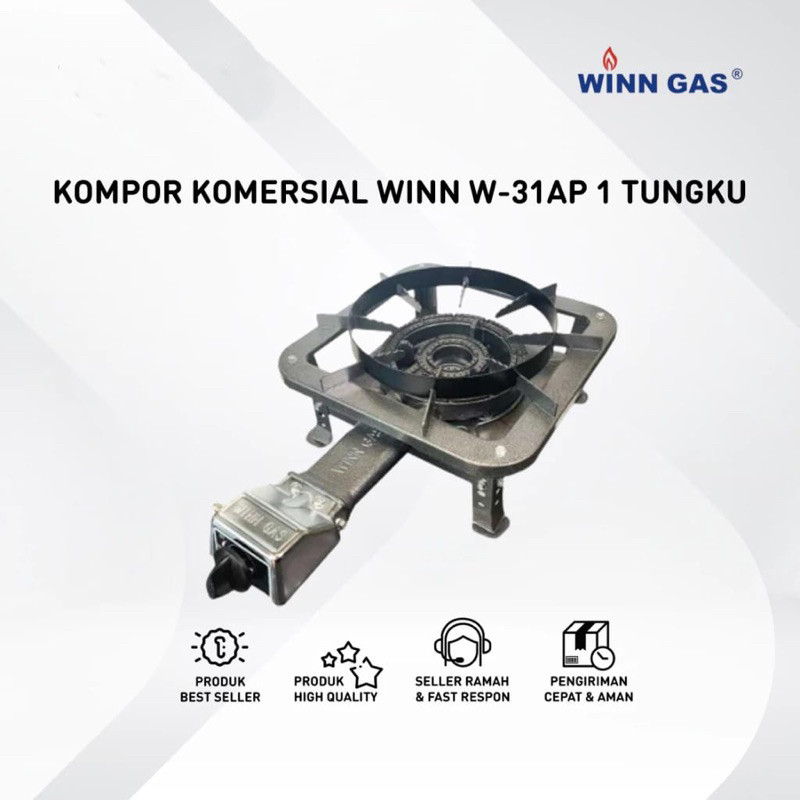 KOMPOR COR WIN WINN GAS W-31 AP 31 AP KAKI TINGGI 20CM KOMPOR KOMERSIL WIN GAS KOKI RESTORAN API MAW