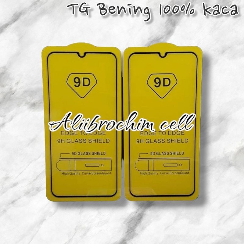 Tempered Glass Kaca Bening Samsung A12 TG Anti Gores Full Screen Layar TG kaca